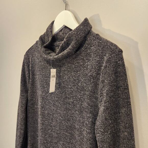 Banana Republic Sweater Dress Turtleneck Gray Fall Business Capsule - Size M - Picture 3 of 6